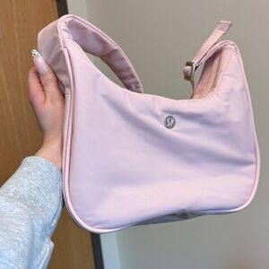 lululemon athletica Light Pink Shoulder Hobo Bag